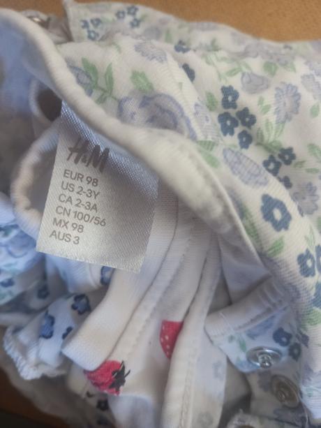 Pyžamá letné, h&m,98