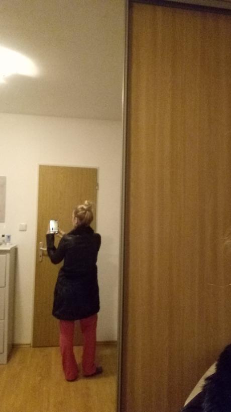 Koženkový kabátik s kožusinkou, new yorker,xs