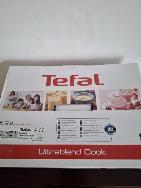 Tefal ultrablend cook stolný mixér bl962b38, tefal