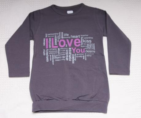 Tričko love y happy, 122 / 134 / 146 / 152