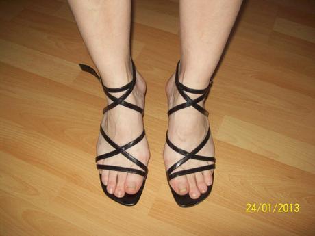 Sandálky čierne, 39