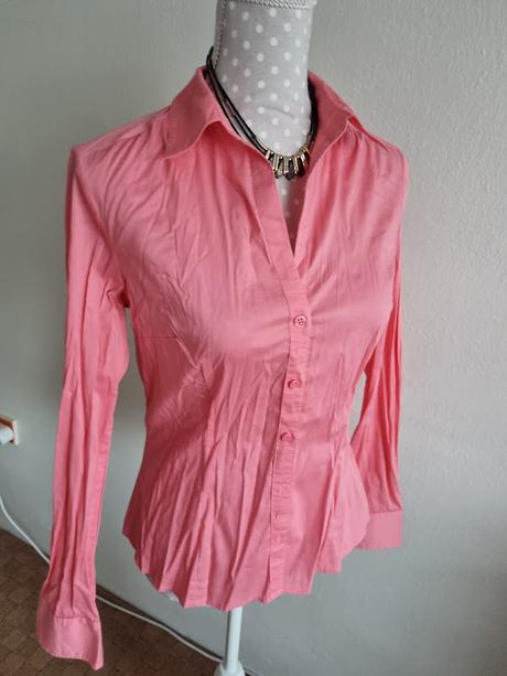 Lososová elastická blúzka h&m veľ. 40, h&m,40