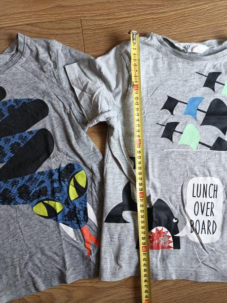 Bavlnené tričká 6-8 rokov, h&m,128