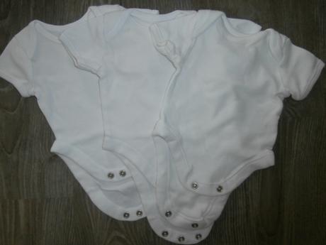 Balík 3ks body s krátkym rukávom 50/56, 50–62