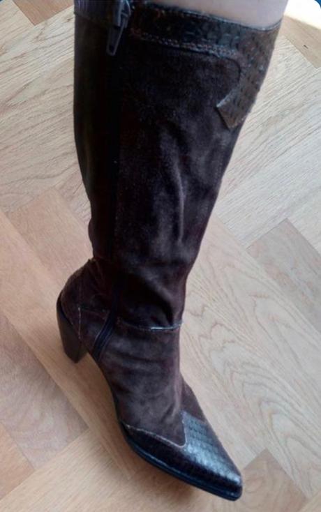 Hnedé kožené čižmy bruno premi 37, 37