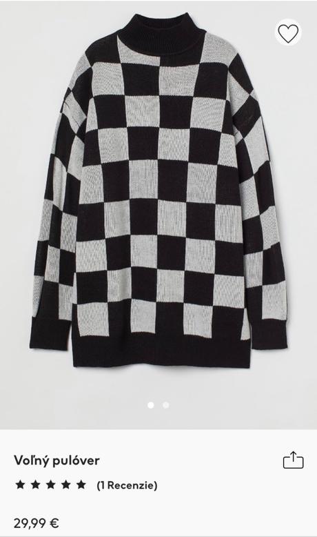 Pulóver vzor pierot s/m, h&m
