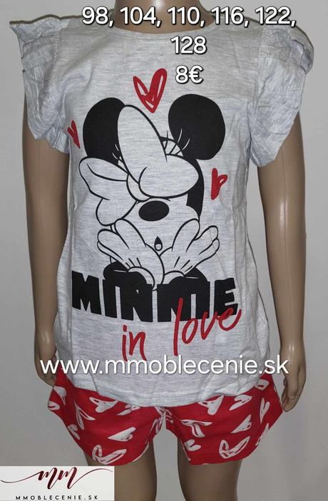 Pyžamo minnie, disney,98 - 128
