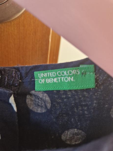 Bodkované šaty, benetton,140