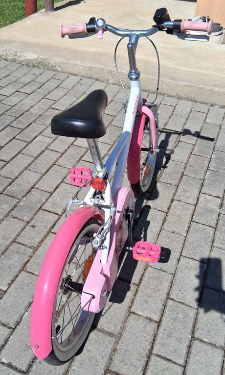 Btwin 16-palcový dievčenský bicykel, 16