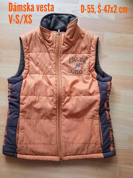 Dámska zateplená vesta, esoline,s