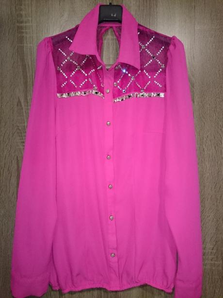 Krasna ruzova bluzka, s