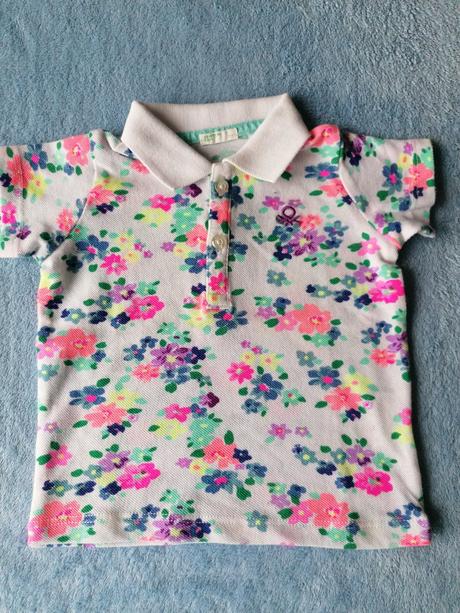 Kvietkovane tričko, benetton,74