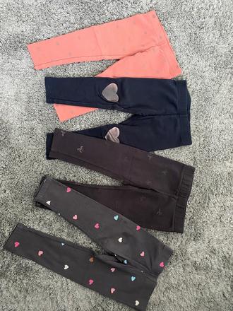 4x zateplené legíny, h&m,92