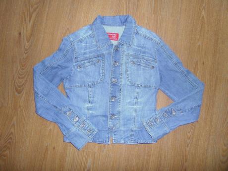 Rifľová bunda, denim,s