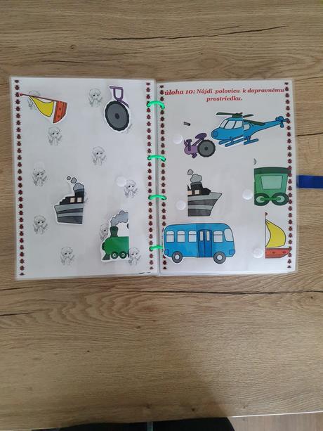 Pracovný zošit na suchy zips chlapček od 1,5 roka,