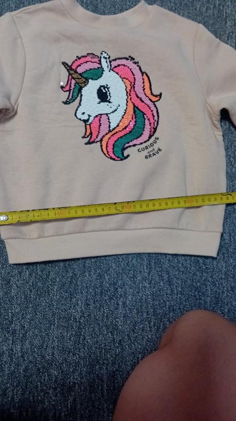 Mikina jednorožec, h&m,98 / 104