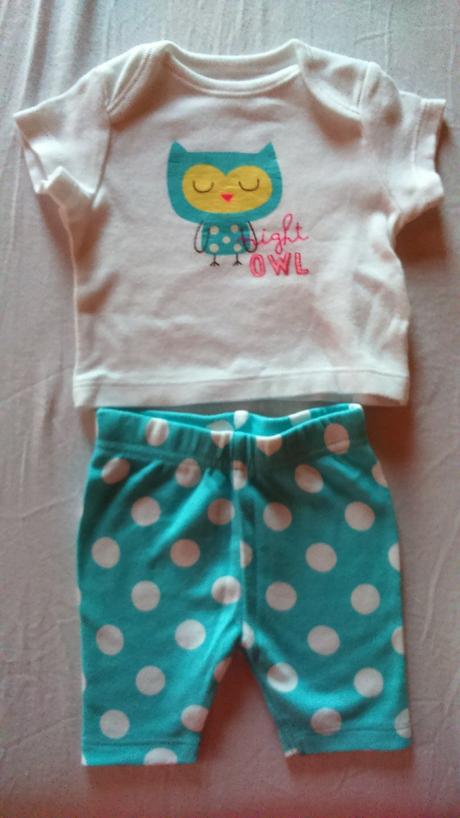 Kompletik s potlacou sovicky , f&f,56