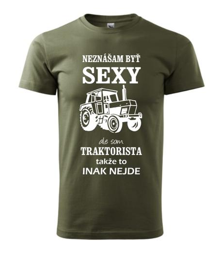 Pánske tričko -sexy traktorista, l - xxxl