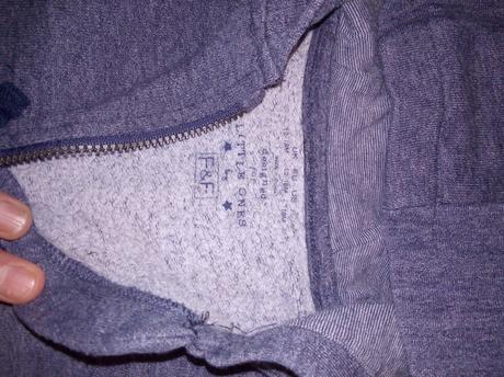 Tmavomodra melirovana mikinka s uskami 86 top stav, f&f,86