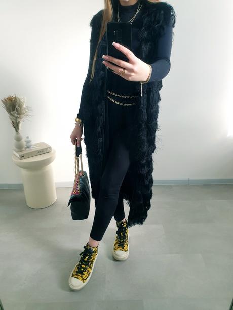 Extravagantná vesta m/l, h&m,m