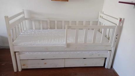 Detská posteľ s pristelkou, šírka (cm): 90,dĺžka (cm): 190