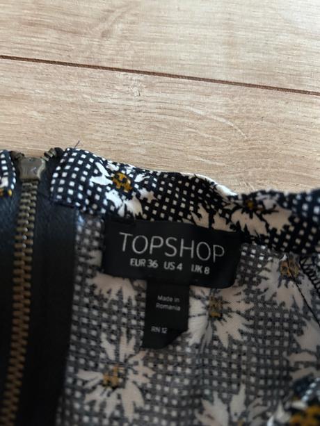 Kvietkované minišaty, topshop,s