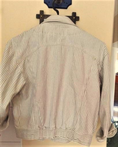 Letná ľanová crop bunda, l