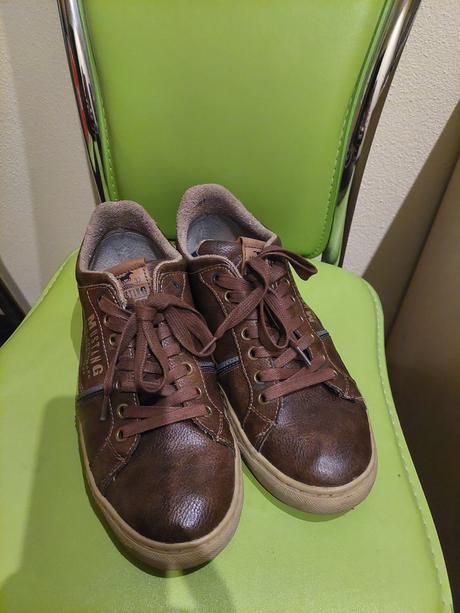 Koženné topánky mustang, mustang,41