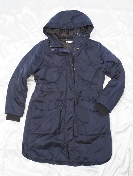 Tmavomodrá zimná bunda h&m, h&m,42