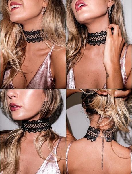 Crochet choker, 