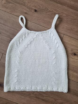 Bielybpletwny crop top s, s