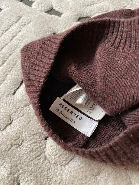 Hnedá pletená čiapka, reserved,92