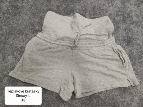 Teplakove tehotenske kratasky sinsay, l, l