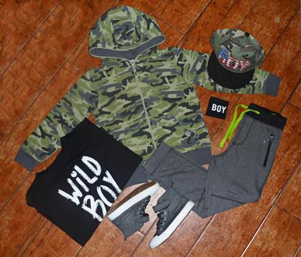 Maskáčová mikina all for kids, veľ. 116/122, 116