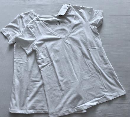 C&a 2x biele tričko vel.m, c&a,m