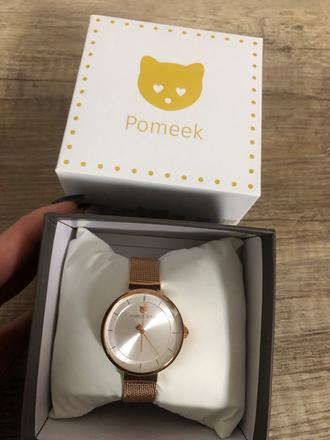 Zlate hodinky pomeek gold,