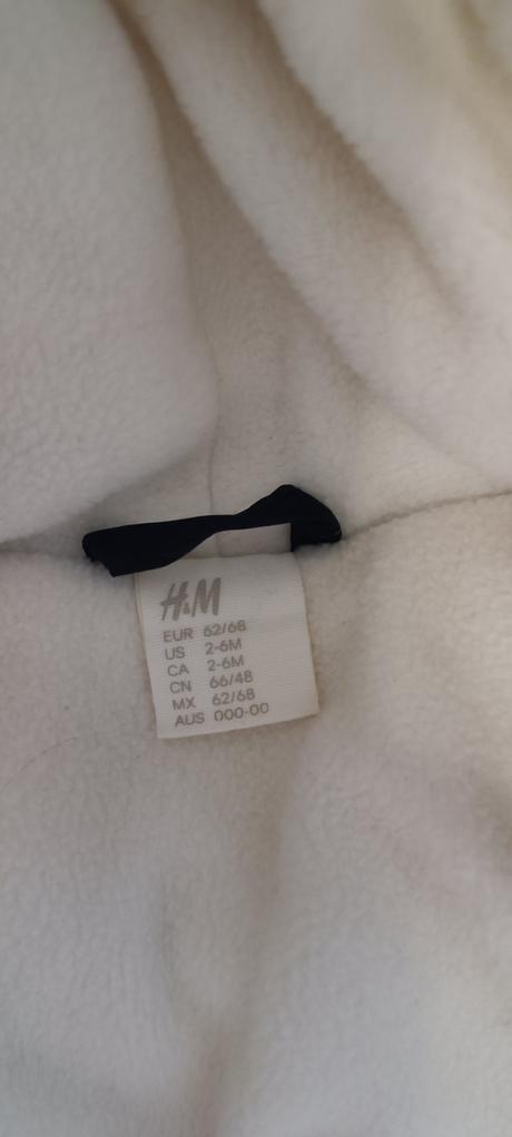Zimná kombinéza/fusak 62/68, h&m,62