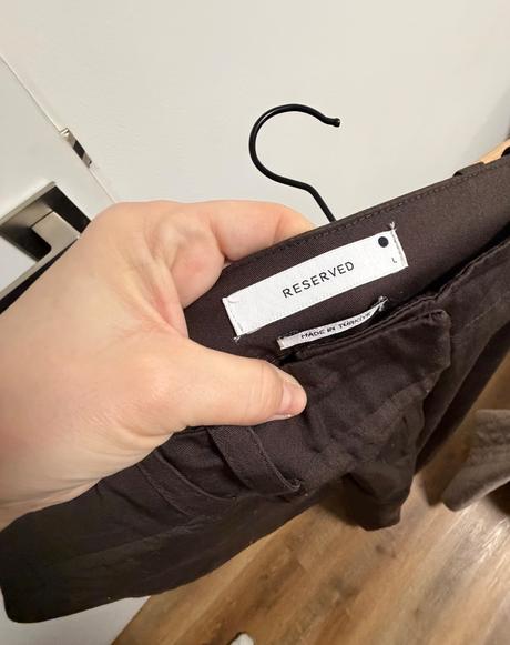 Široké čoko nohavice, reserved,l