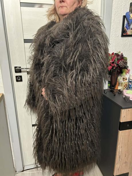 Damsky nový kožuch lama, xl