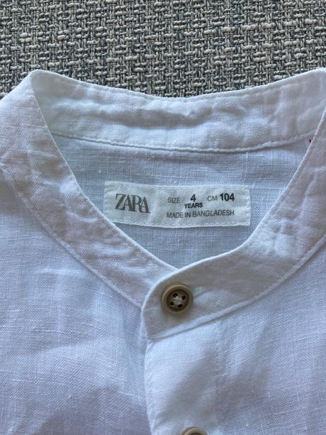 Ľanová košieľka, zara,104