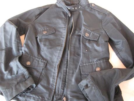 Čierna jarná bundička, s/m, s