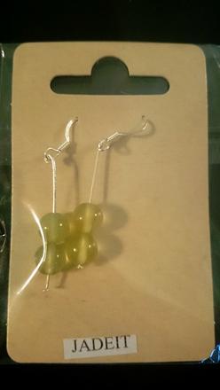 Náušnice guličky- jadeit,