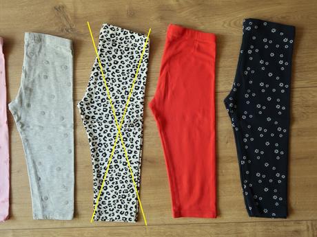 Legíny trojštvrťové h&m 122 (6-7r.) - top stav, h&m,122