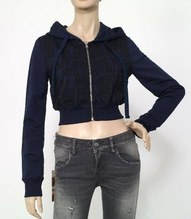 Crop mikina zn. met, met,34 - xs