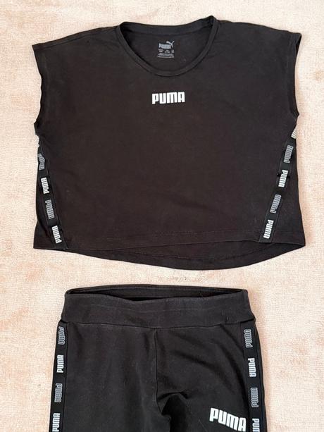 Dievčenský športový komplet puma tričko a legíny, puma,152