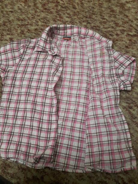 Karovaná košela s krátkymi rukávmi, 40