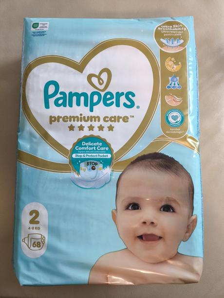 Pampers premium care plienky, veľkosť 2 (68ks), pampers,4 kg - 9 kg