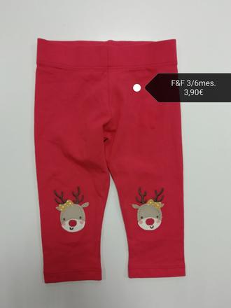 Vianočné legíny so sobmi, 68