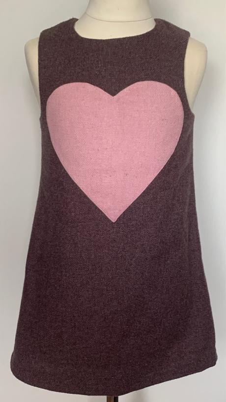 Vertbaudet hrubšie šaty so srdiečkom, vertbaudet,122