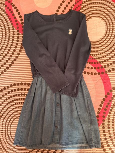 Rifľové šaty v.128, tchibo,128